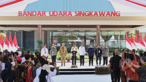 Presiden Jokowi Resmikan Bandar Udara di Kota Singkawang Kalbar