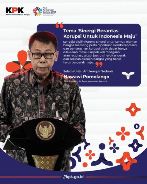 KPK Sinergi Berantas Korupsi Untuk Indonesia Maju